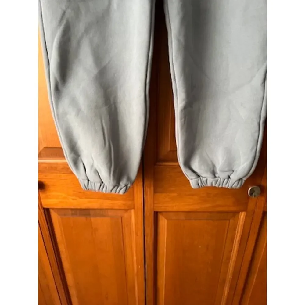 Comfrt Cloud Sweatpants Blue Willow Unisex Heavyweight Fleece Joggers Cozy SZ M